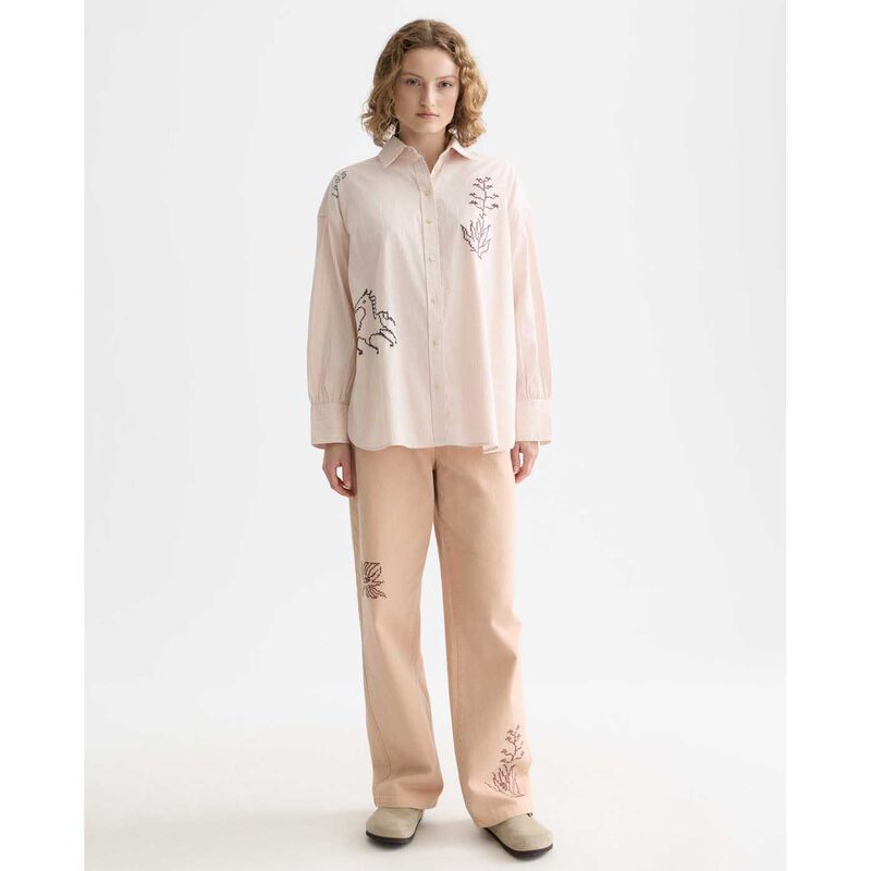 Scotch & Soda Embroidery Girlfriend Shirt image number 3